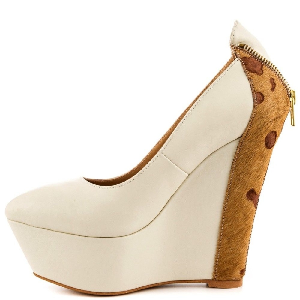 Kate Ferguson Cassamassima Ice Platform wedges 6.5